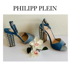 PHILIPP PLEIN a HIGH HEEL SANDALS STUDDED